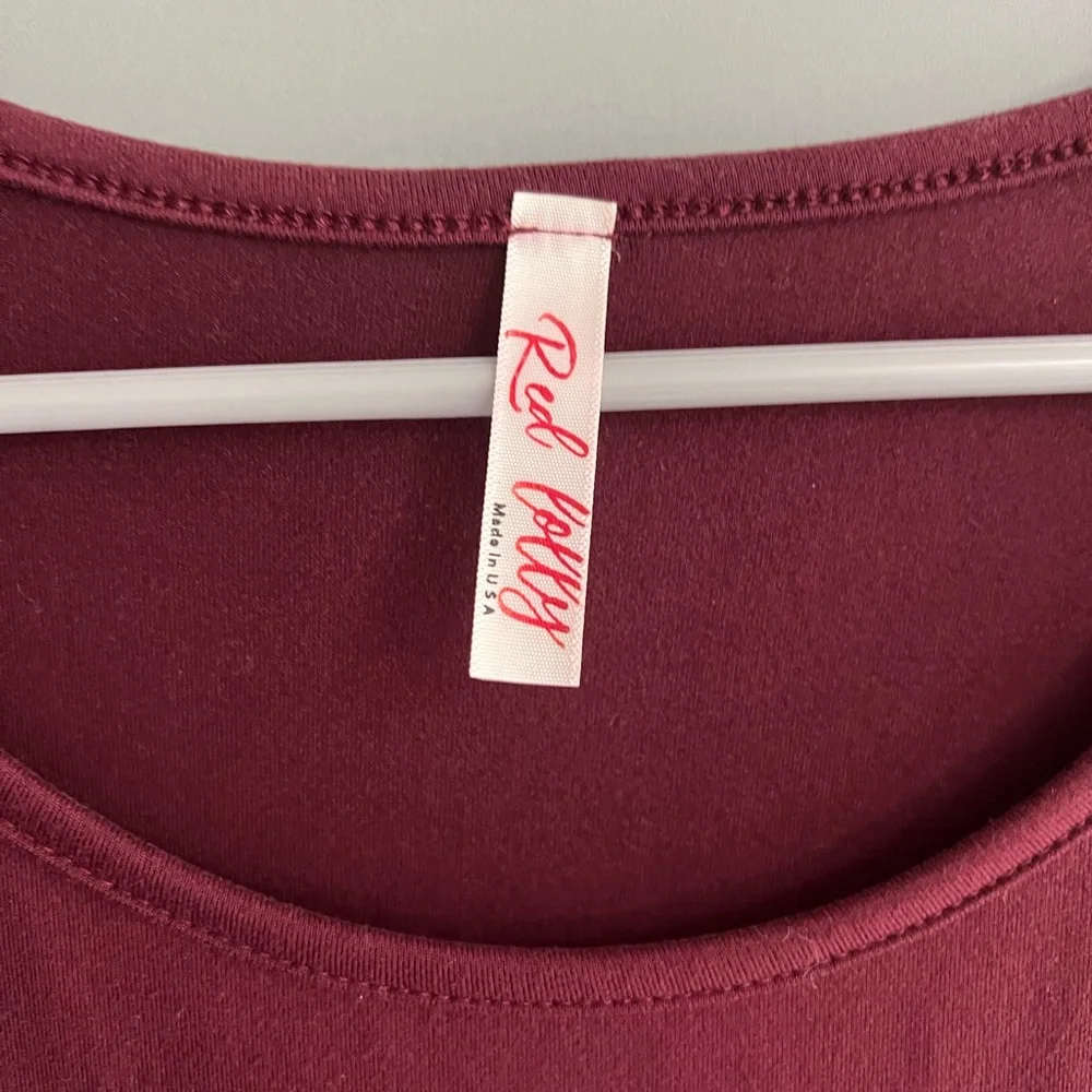 NWT Red Lolly Burgundy Dress - Picture 2 of 5